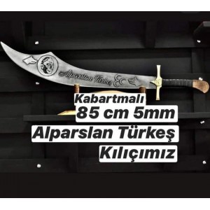 Kabartmalı Alparslan Türkeş Üç Hilal Kılıcı