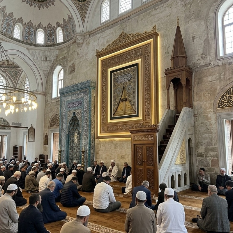 Muhteşem 'Kabe Kapısı Temalı' Dini Büyük Boy Lüks Tablo 1