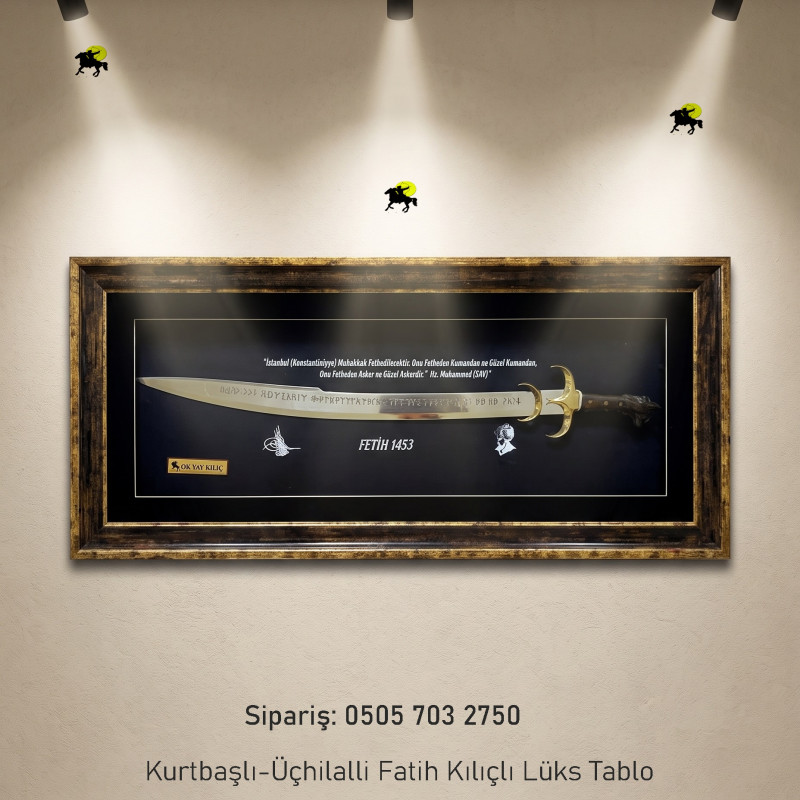 Fetih 1453 Üçhilal Kılıçlı Tablo