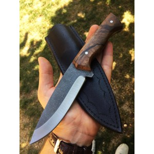 Bushcraft Doğa Kamp ve Avcı Bıçağı (Deri Kılıf Hediyeli