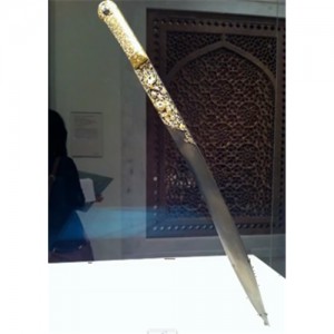 Kanuni Sultan Süleyman Özel Yatağanı (Altın Ejderha-Anka Kuşu Gravürlü)