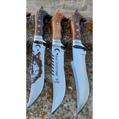 Kuurtbaşı Doğa ve Kamp Bıçağı (33cm-3'lü)-(İsviçre Çakısı Hediyeli)