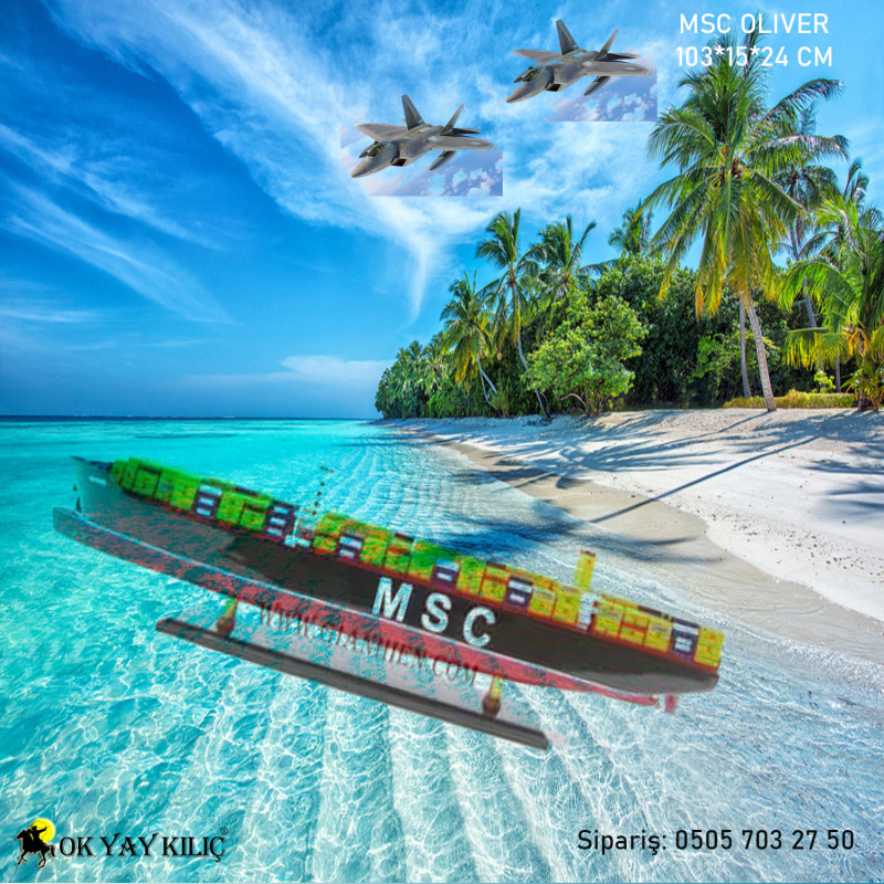 MSC OLİVER Maket Gemi